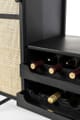 Weinschrank Weinregal GUUJI LOW mit Rattantüre