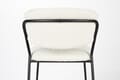 Hocker Tresenhocker JOLIEN BLACK BOUCLÉ WHITE