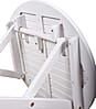 Bestelltisch Gartentisch MESA rund Ø 50 cm white washed aus Eukalyptus
