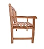 Bank Gartenbank MARSIA 2-Sitzer aus Teakholz 110 cm mit Sonnenmotiv
