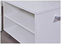 Stauraumbett RANYA 140 x 200 weiß Funktionsbett mit 6 Schubladen
