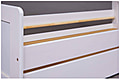 Sofabett SURF 90 x 200 Kiefer massiv weiß Funktionsbett mit Schublade