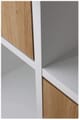 Regal Bücherregal PEPETO 2TW mit 2 Türen Optik: Weiß / Artisan Eiche