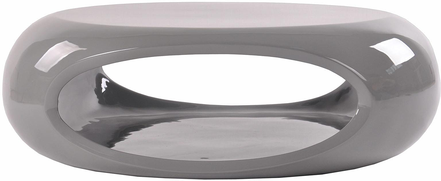 SalesFever Couchtisch 100x70x32 cm oder grau lieferbar weiß Fiberglas