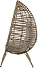 Lesli Living Gartensessel CHILL Sitzei Egg Polyrattan Stroh