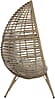 Lesli Living Gartensessel CHILL Sitzei Egg Polyrattan Stroh