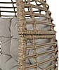 Lesli Living Gartensessel CHILL Sitzei Egg Polyrattan Stroh