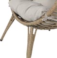 Lesli Living Garten Hängesessel CHILL Sitzei Egg Polyrattan Stroh