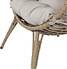 Lesli Living Gartensessel CHILL Sitzei Egg Polyrattan Stroh