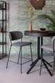Hocker Tresenhocker JOLIEN BLACK DARK GREY