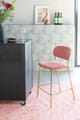 Hocker Tresenhocker JOLIEN GOLD PINK
