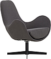 SalesFever Sessel mit Drehfunktion und extra dickem Sitzkissen in Dunkelgrau