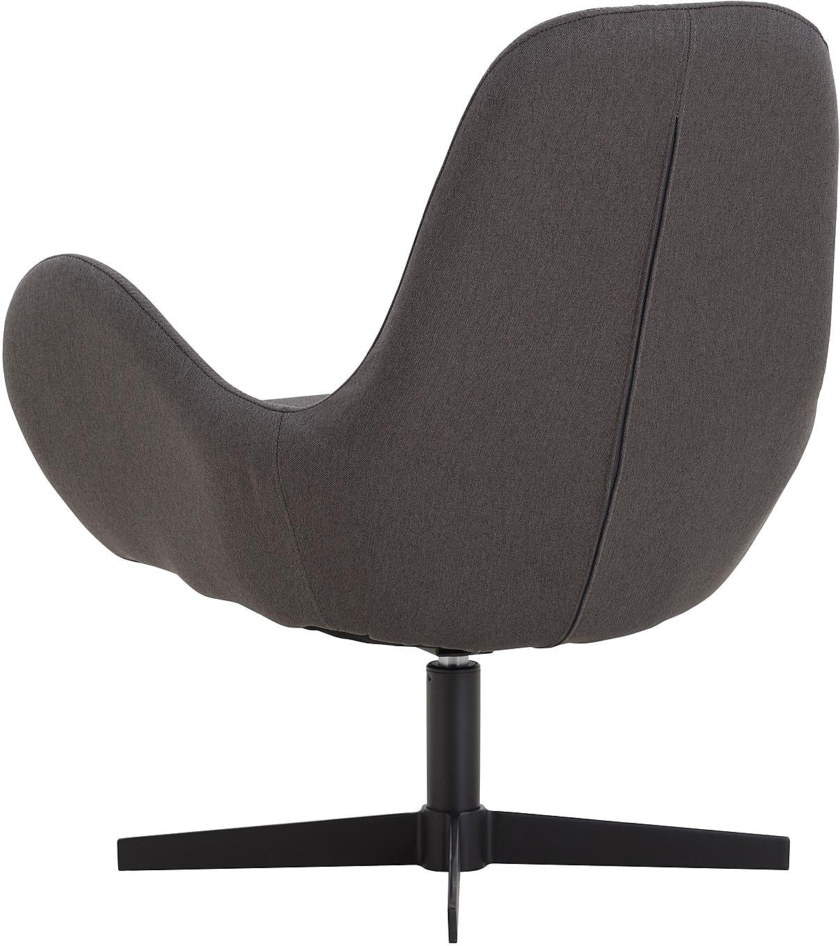 SalesFever Sessel mit Drehfunktion und Sitzkissen extra Dunkelgrau in dickem