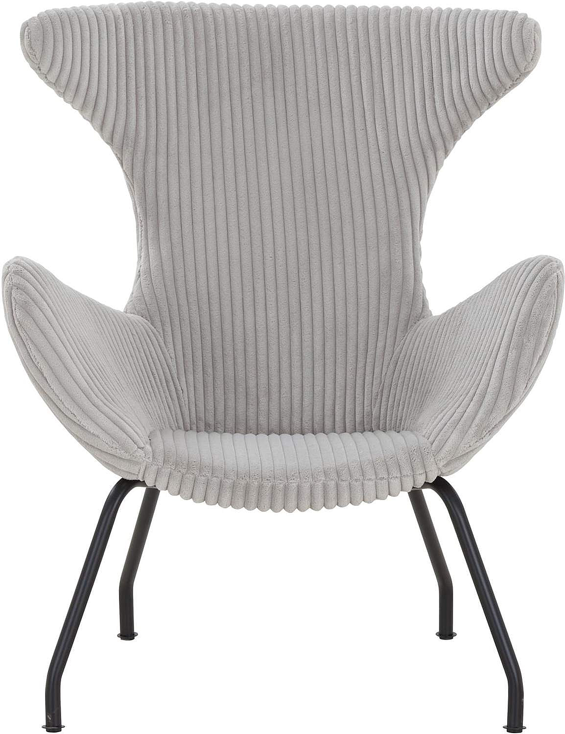 SalesFever Relaxsessel Sessel mit Texturstoff in Grau | Sessel