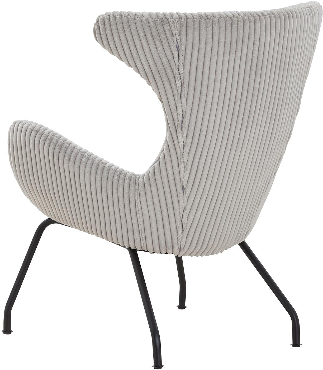 SalesFever Relaxsessel Sessel mit Grau Texturstoff in