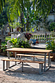 Garten Sitzgruppe 3-teilig 2 Bänke und 1 Tisch klappbar für 6 Personen