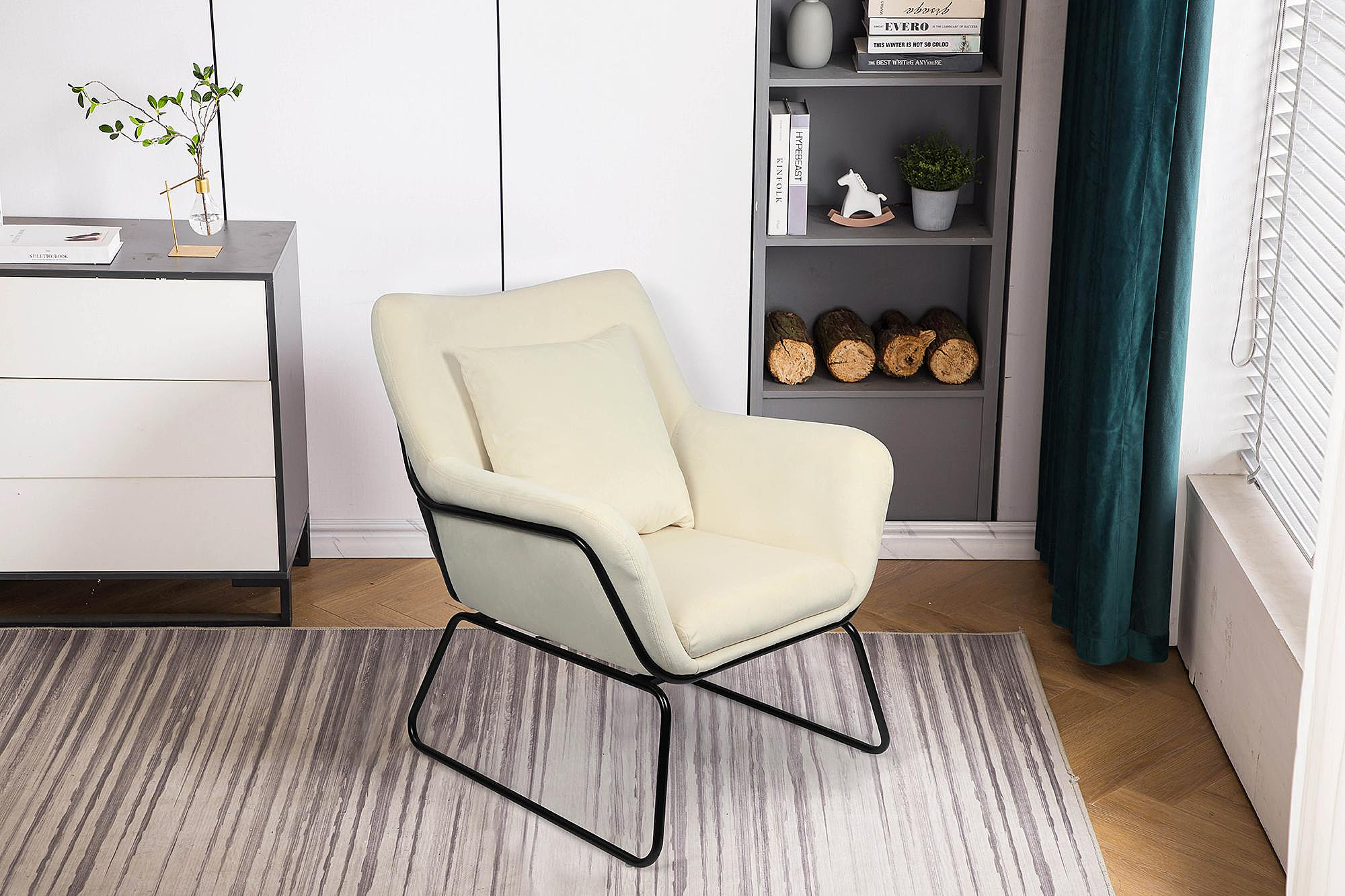 SalesFever Relaxsessel Sessel mit in Samtbezug verschiedenen Farben