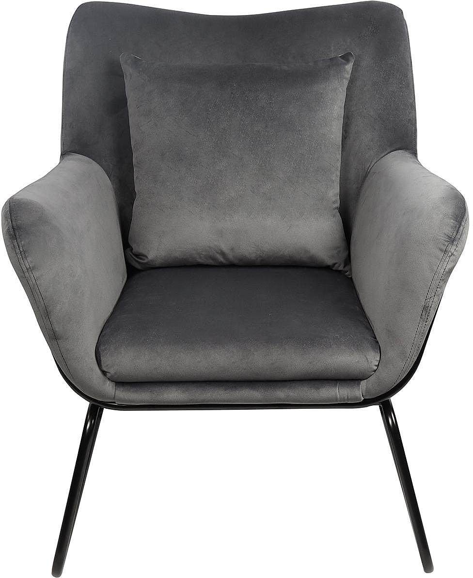 SalesFever Relaxsessel Sessel mit Samtbezug verschiedenen Farben in