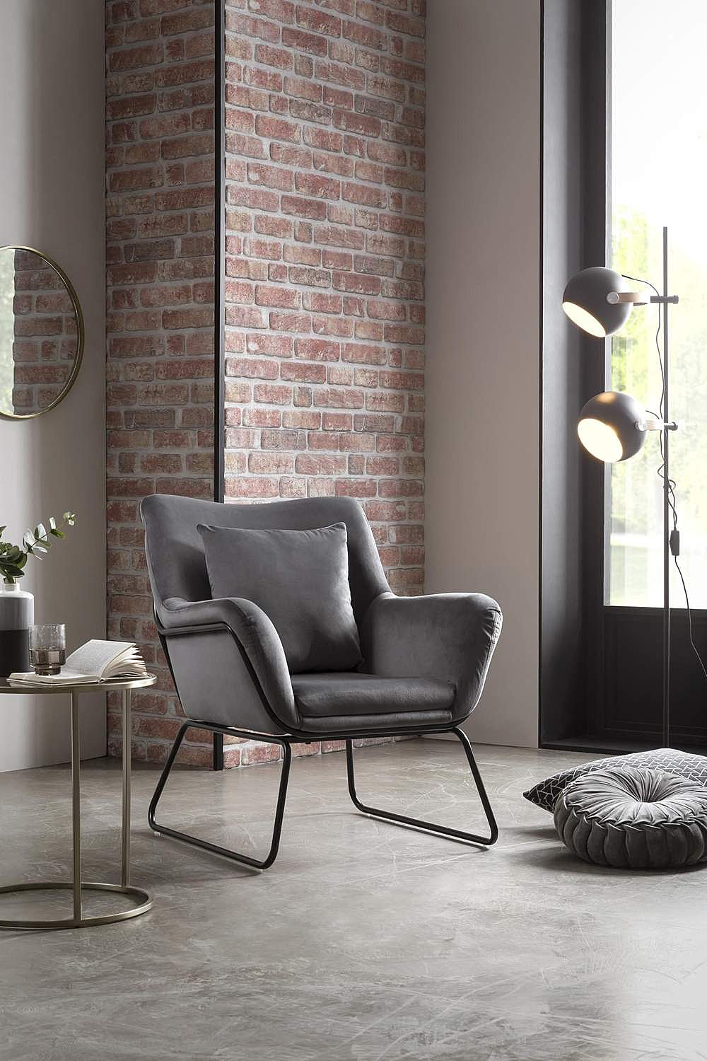 SalesFever Relaxsessel Sessel mit Samtbezug in verschiedenen Farben | Sessel