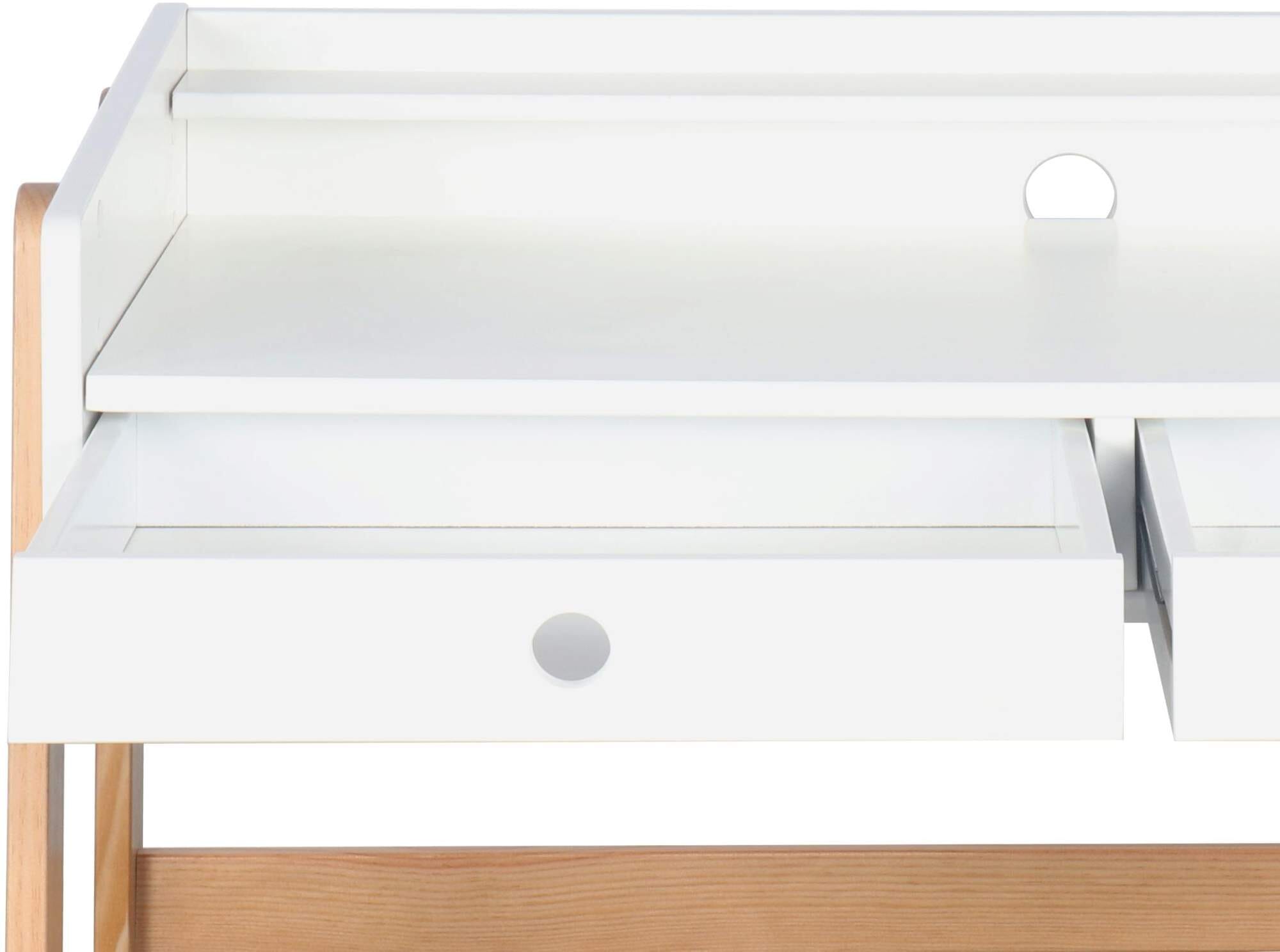 COSTWAY Kinderschreibtisch Mit Stuhl - Holz Lernschreibtisch Rosa