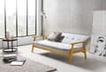 SalesFever Schlafsofa 190x85x81 cm dunkelgrau Webstoff