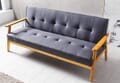 SalesFever Schlafsofa 190x85x81 cm dunkelgrau Webstoff