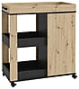 Servierwagen HOME BAR 204 Optik: Artisan Eiche Schwarzeiche, von Forte