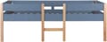 Hochbett für Kinder mit 2 Schubladen und Leiter blau 90 x 200 cm
