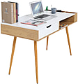 Schreibtisch Jugendschreibtisch mit kleinen Fächern und Schublade