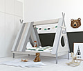 Kinderbett Bett in angesagter Tipiform  90 x 200 cm mit Lattenrost