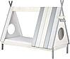 Kinderbett Bett in angesagter Tipiform  90 x 200 cm mit Lattenrost