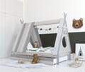 Kinderbett Bett in angesagter Tipiform  90 x 200 cm mit Lattenrost