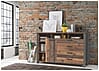 Kommode Sideboard CLIF 1 Tür 4 Schubladen Old Wood Optik, von Forte