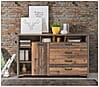 Kommode Sideboard CLIF 1 Tür 4 Schubladen Old Wood Optik, von Forte