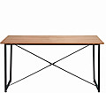 Tisch Esstisch Schreibtisch mit Metallgestell und Verbindungsstreben