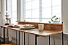 Schreibtisch Tisch mit Metallgestell und Ablage Schreibtisch Tisch mit Metallgestell und Ablage