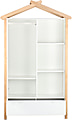 Schrank Kleiderschrank in Weiß mit Türe, Schublade und Fächer
