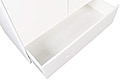 Schrank Kleiderschrank in Weiß mit Türe und Schublade