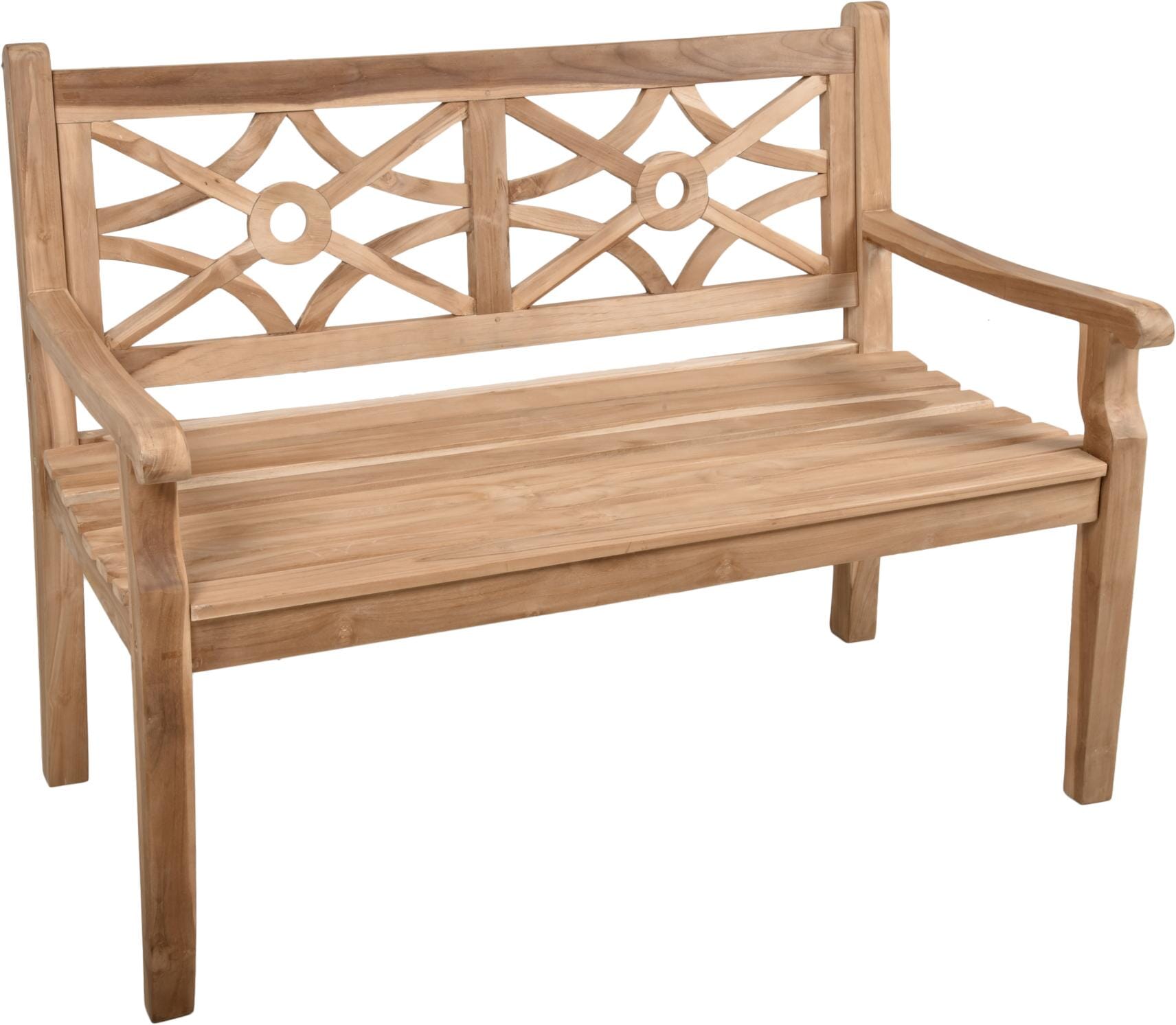 Bank Gartenbank SAYANG 2Sitzer aus Teakholz 120 cm von GardenPleasure