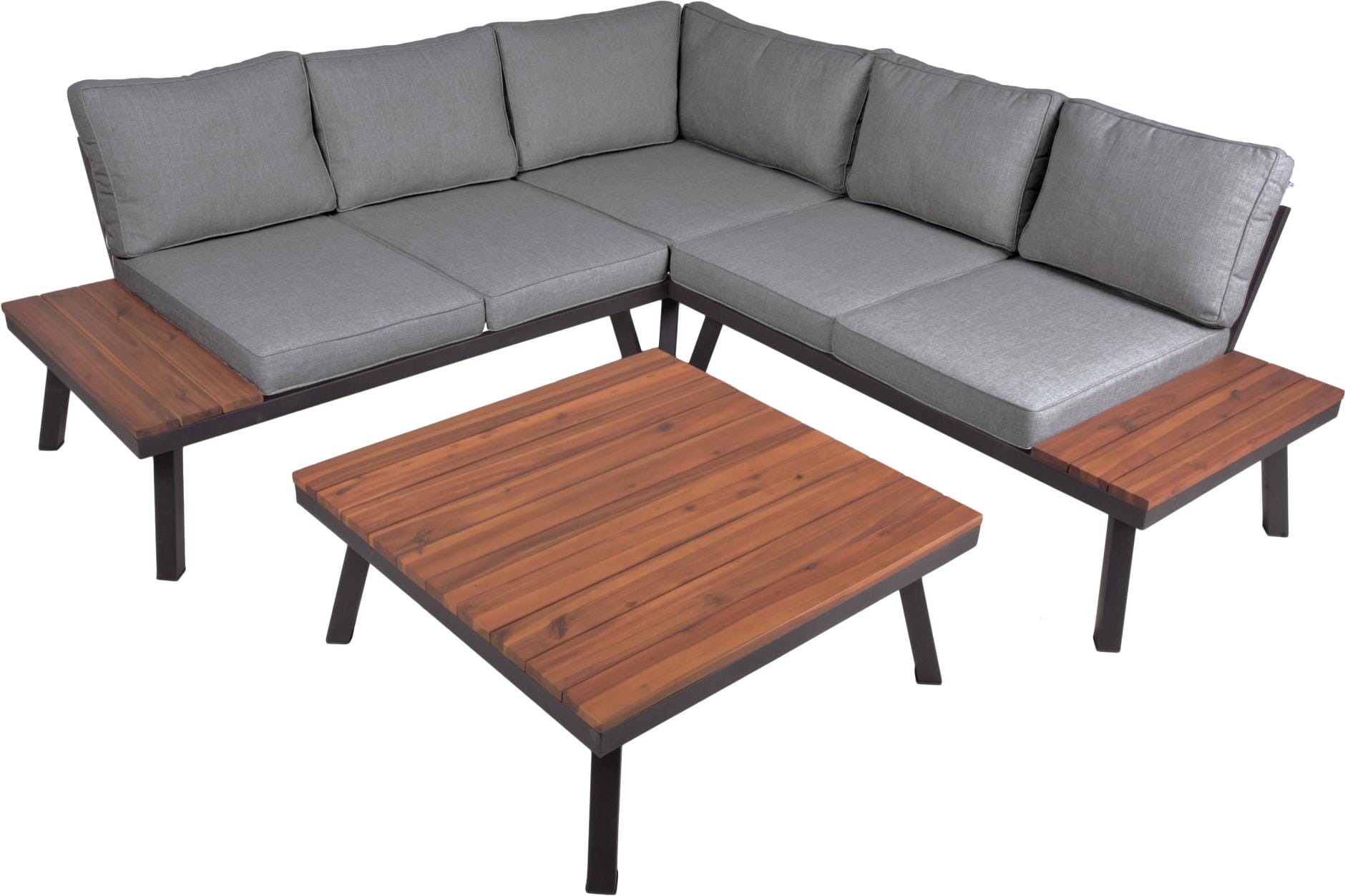 Modernes Gartensofa Garnitur Lounge Set THERESA, 4tlg.
