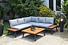 Moderne Garten Garnitur Lounge Set THERESA beige