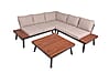 Moderne Garten Garnitur Lounge Set THERESA beige