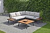Moderne Garten Garnitur Lounge Set THERESA beige