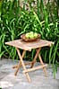 Beistelltisch Klapptisch SIMUK Teakholz quadratisch von GardenPleasure