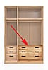 Schubladenblock 97 cm passend zum 2-trg. Schrank ILVA ,HALVAR und FRIA