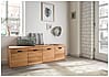Bank Garderobenbank KIRSA 160 cm Wildeiche massiv
