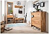 Hakenleiste Wandgarderobe KIRSA 80 cm Wildeiche massiv geölt