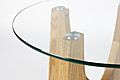 Beistelltisch Glastisch KOBE Rund mit Glasplatte von Zuiver Ø 45 cm