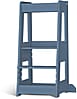 tiSsi® Entdeckerturm / Lernturm FELIX mitwachsend Buche massiv Taubenblau