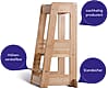 tiSsi® Entdeckerturm / Lernturm FELIX mitwachsend Buche massiv NATUR